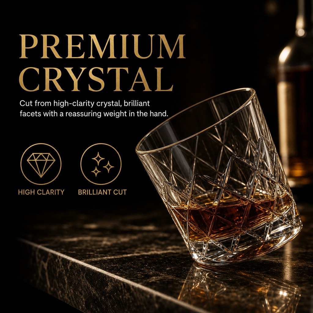 WhiskyOrbit premium high-clarity crystal