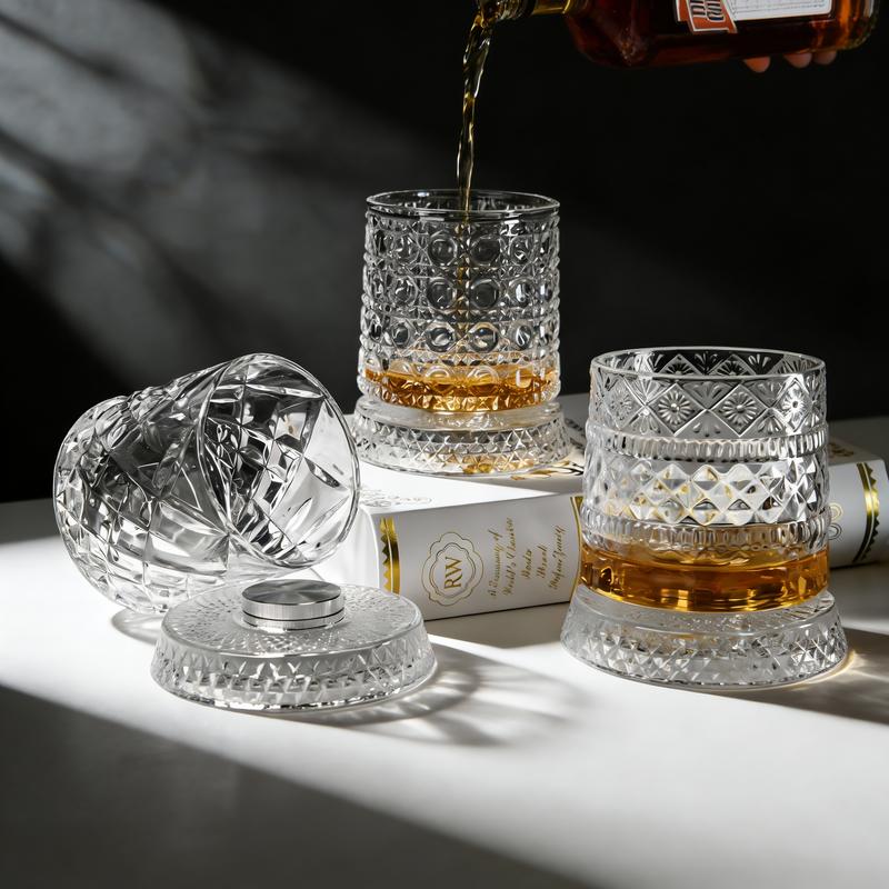 WhiskyOrbit™ 360° Rotating Whisky Glass