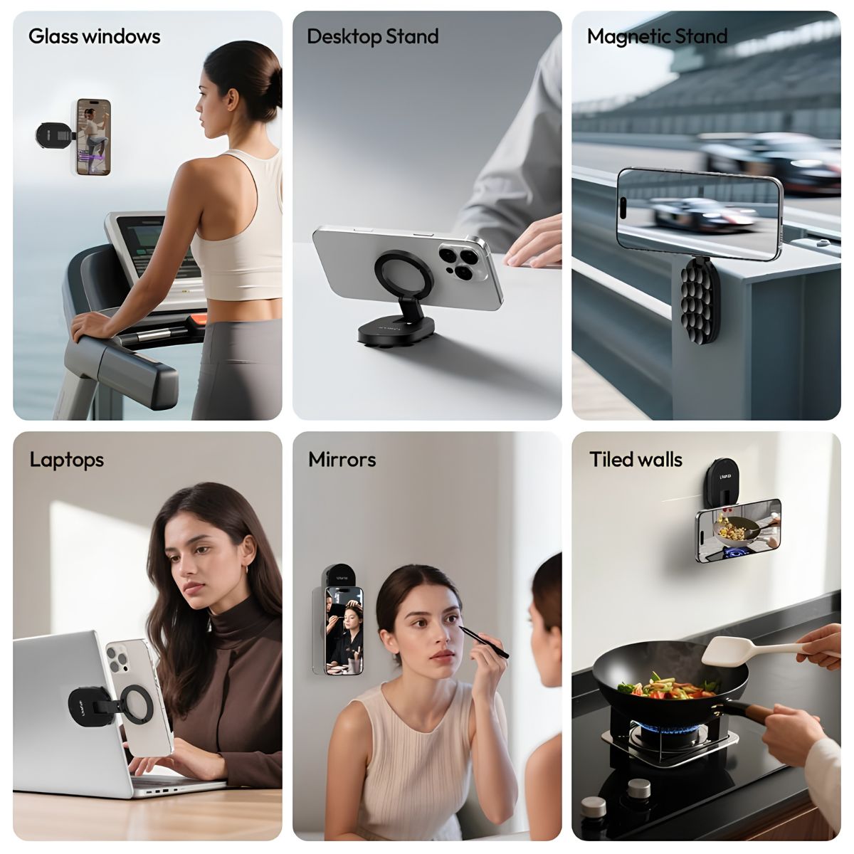 MagLock - Hands Free Phone Mount with Suction + MagSafe