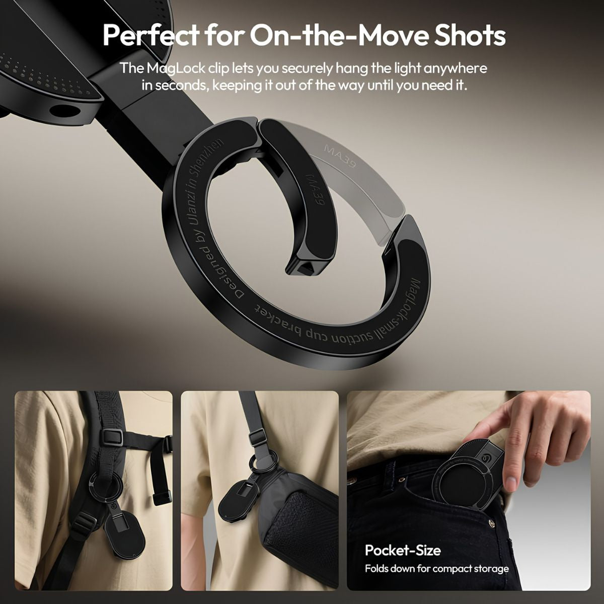 MagLock - Hands Free Phone Mount with Suction + MagSafe