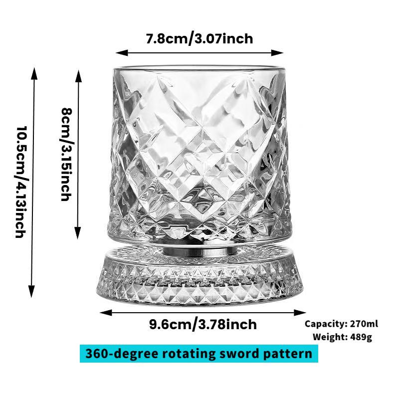 WhiskyOrbit™ 360° Rotating Whisky Glass