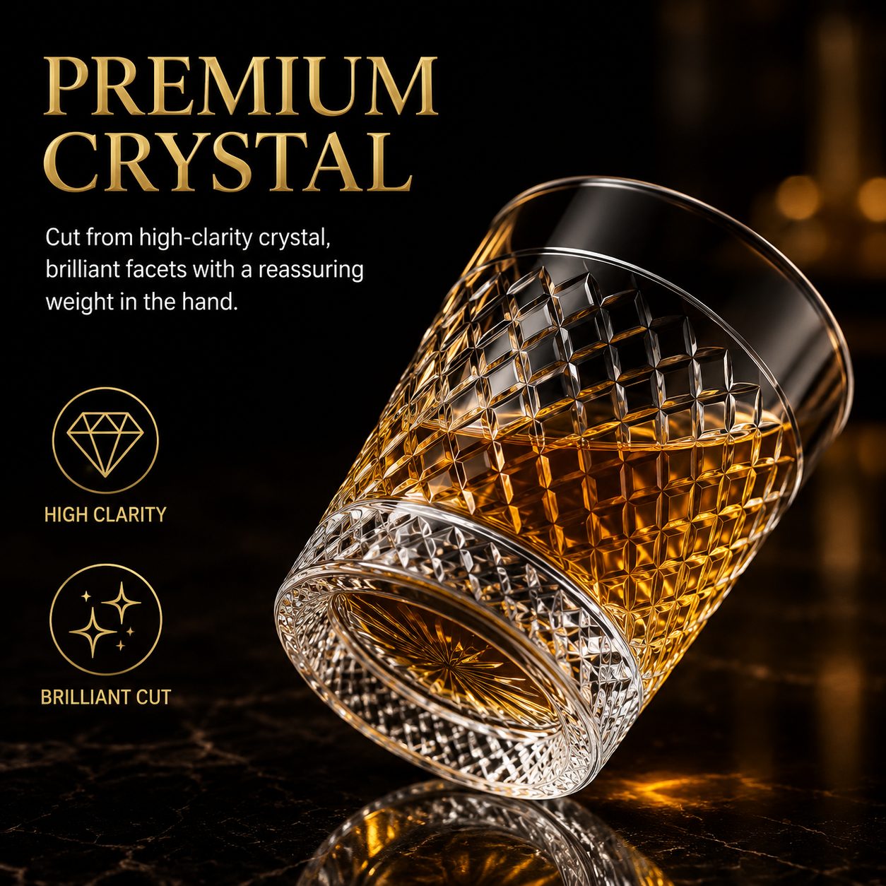 WhiskyOrbit premium high-clarity crystal